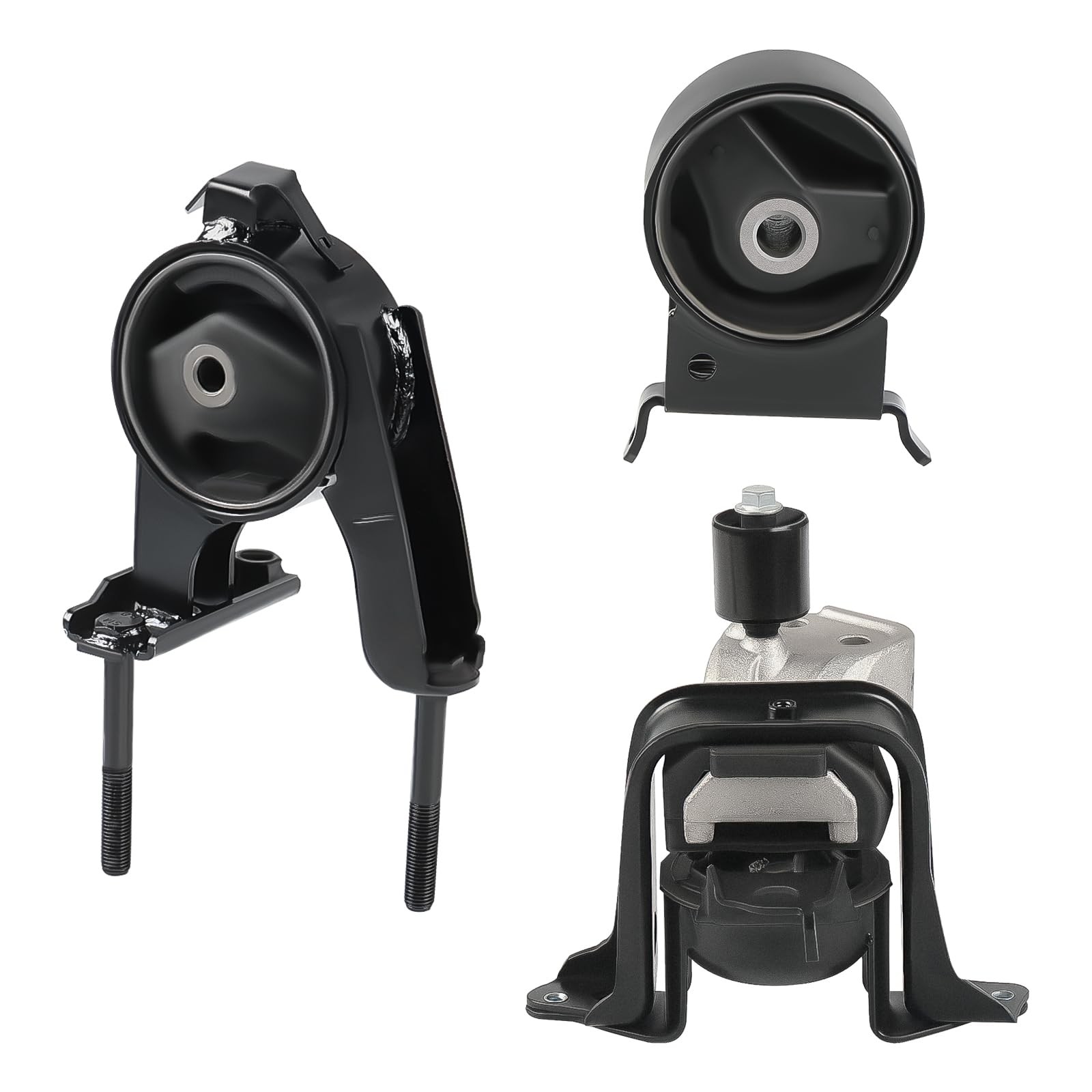 JDMON 3Pcs Engine Transmission Motor Mount Kit Replacement for Black