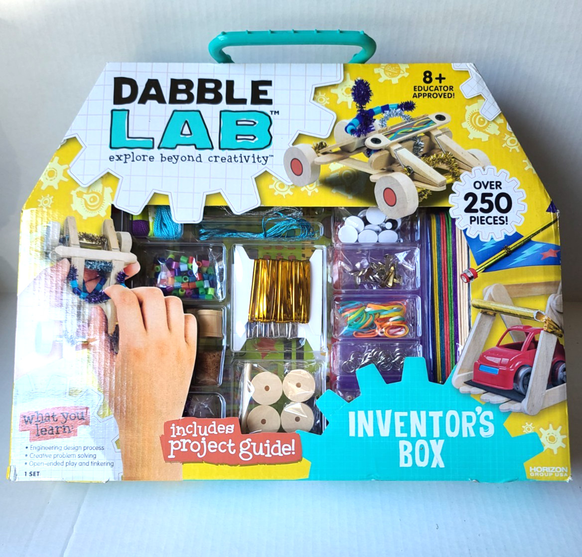 Dabble Lab Kids Inventor’s Box 250+ Pieces Fun Educational Crafts Ages 8+ NEW