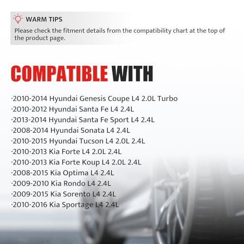 NPAUTO Ignition Coils Pack of 4 fit for 2.4 2.0 Hyundai Sonata, Kia Optima,