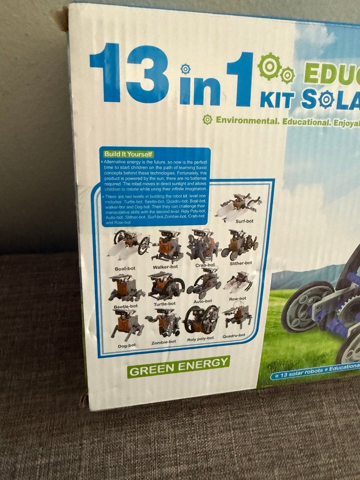 New 13 In 1 Educational Solar Robot Kit Stem Toy