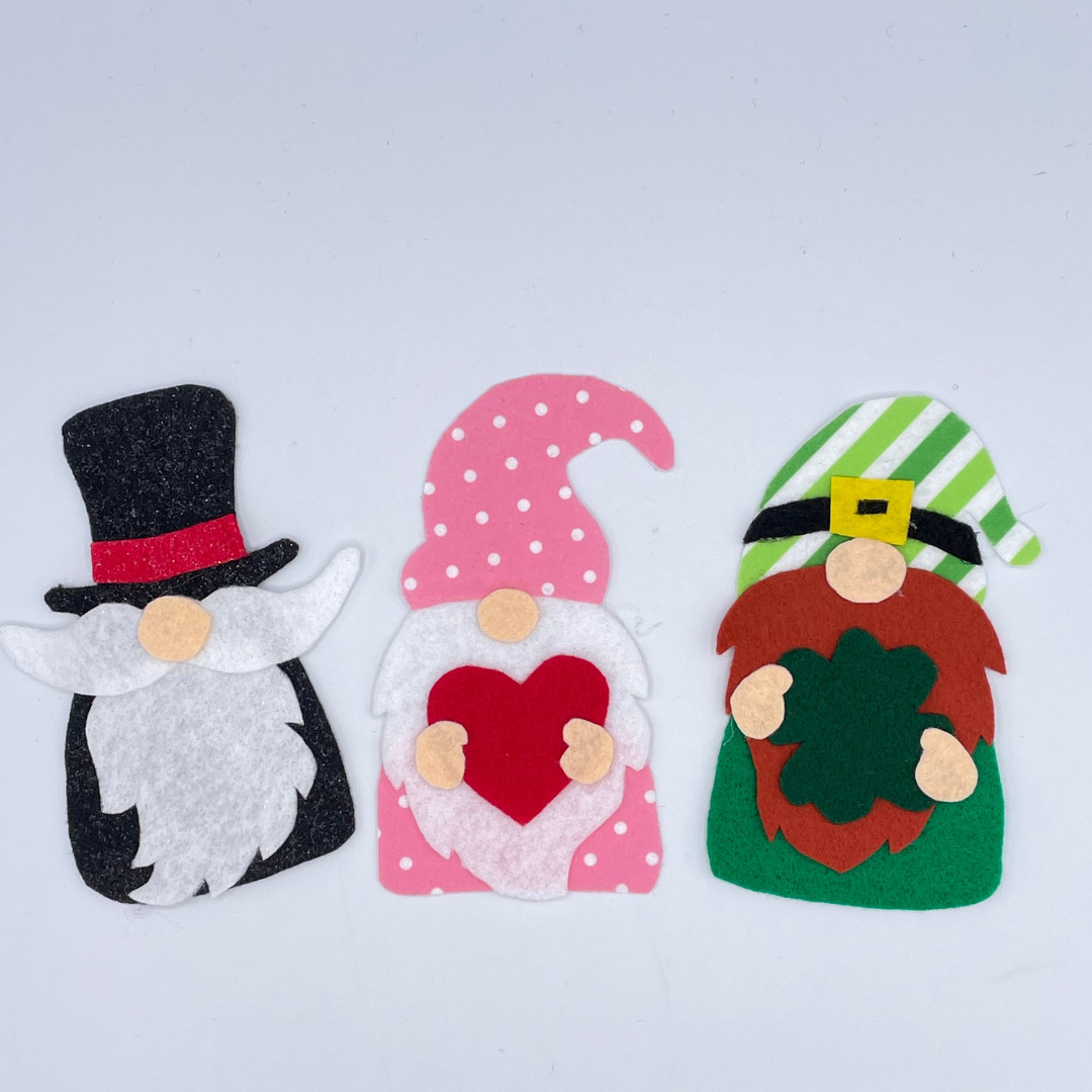 Gnomes All Year Round Felt Pieces for Felt or Flannel Board Play