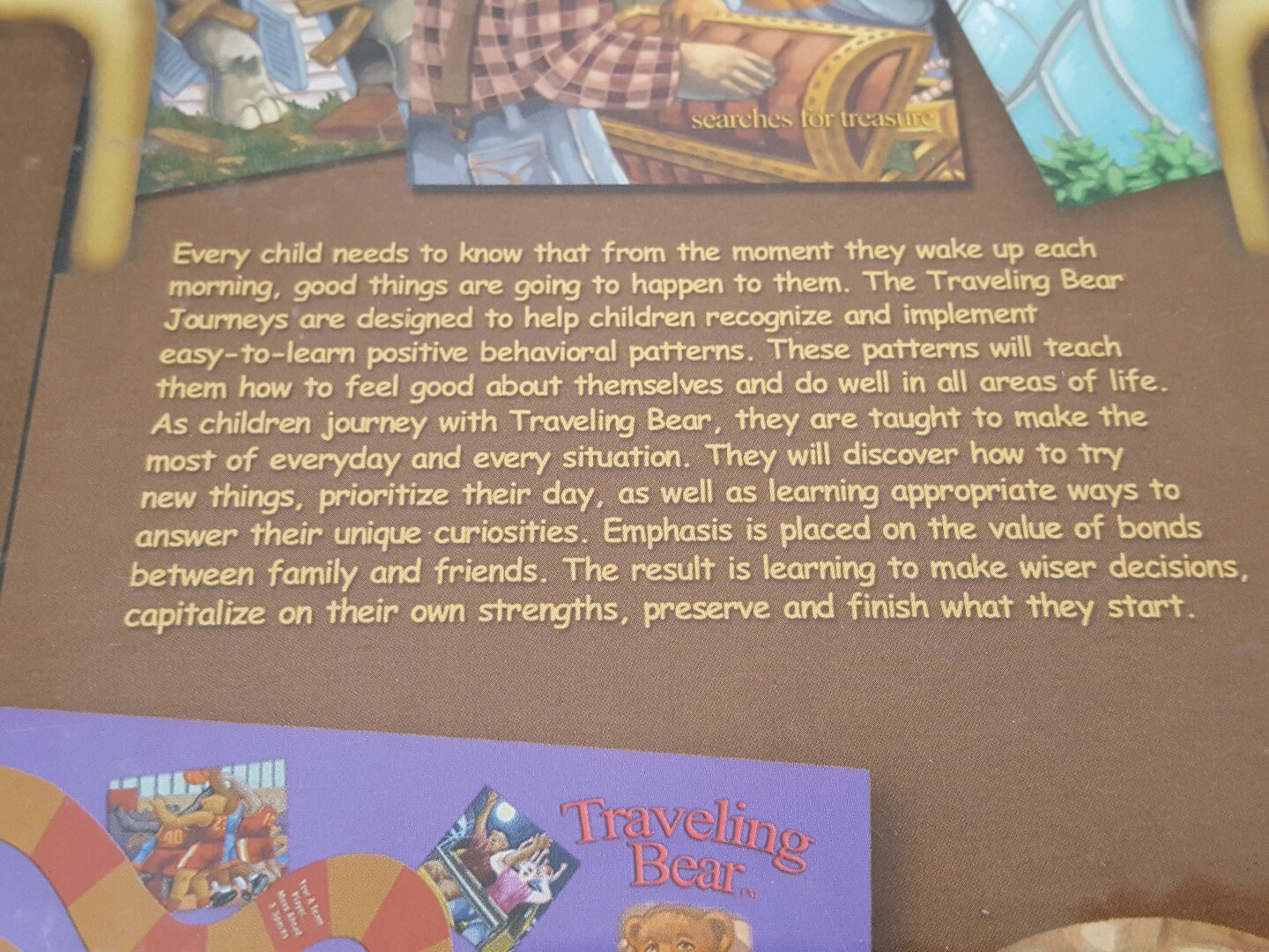 Traveling Bear Adventure Board Game 14 Learning Stories 2003 Audio CD New Sealed