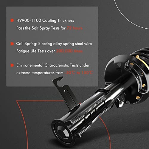 A-Premium Set (4) Front and Rear Complete Shock Absorber Strut & Coil Spring