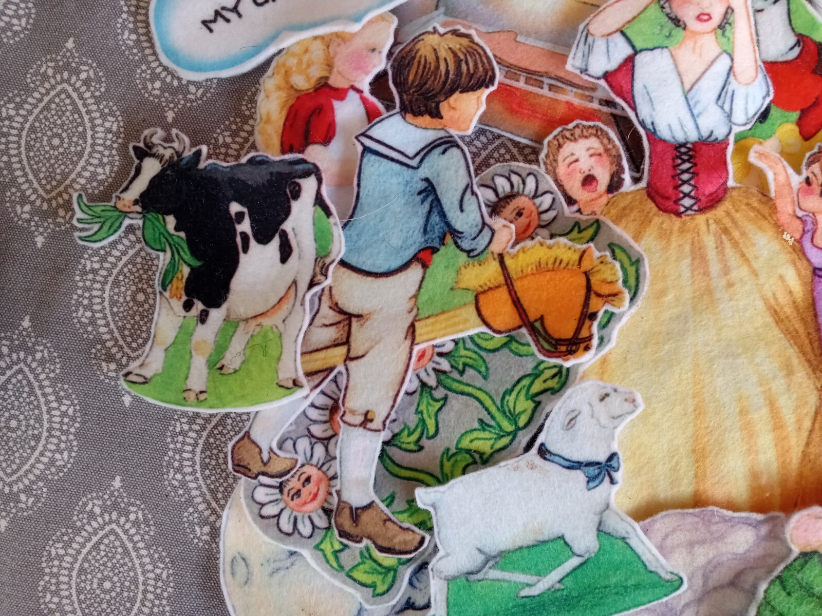 Flannelgraph Pictures for Nursery Rhymes 35+ Pieces. Great Educational Tool…