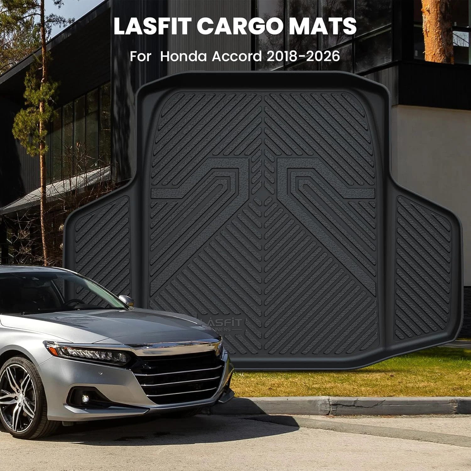 LASFIT Trunk Mat for Honda Accord Seden 2026 2025 2024 2023 2022 2021 2020 2019