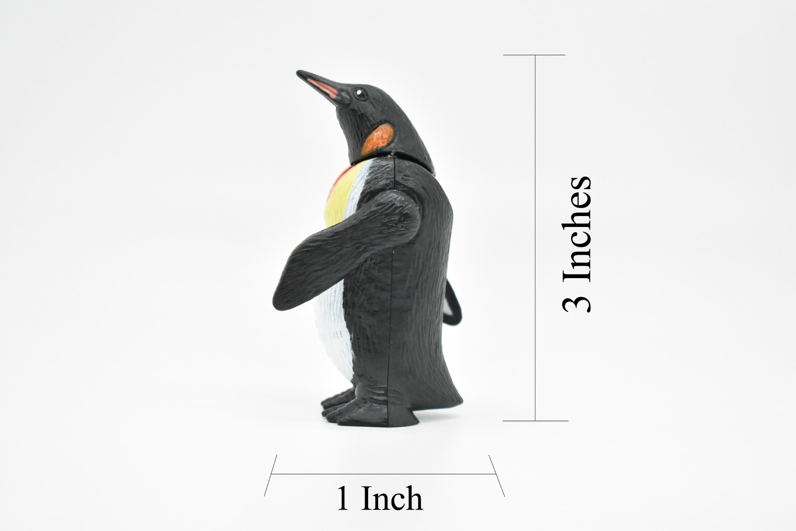 Penguin, Emperor, Very Nice Plastic Toy, with Moveable Parts 3″ CWG57 B179
