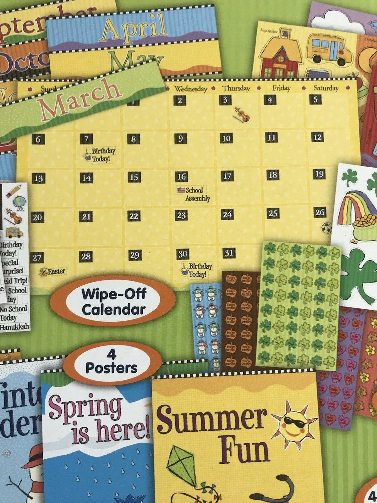 Seasonal Calendar Activity Kit Homeschool Preschool Educational New Active Minds