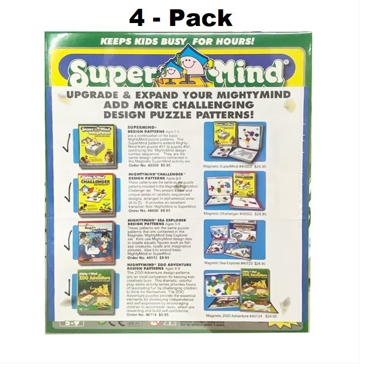 Mighty Mind Puzzle Building Skills – Full Set – RARE Bundle Set 4 Pack 40111 New