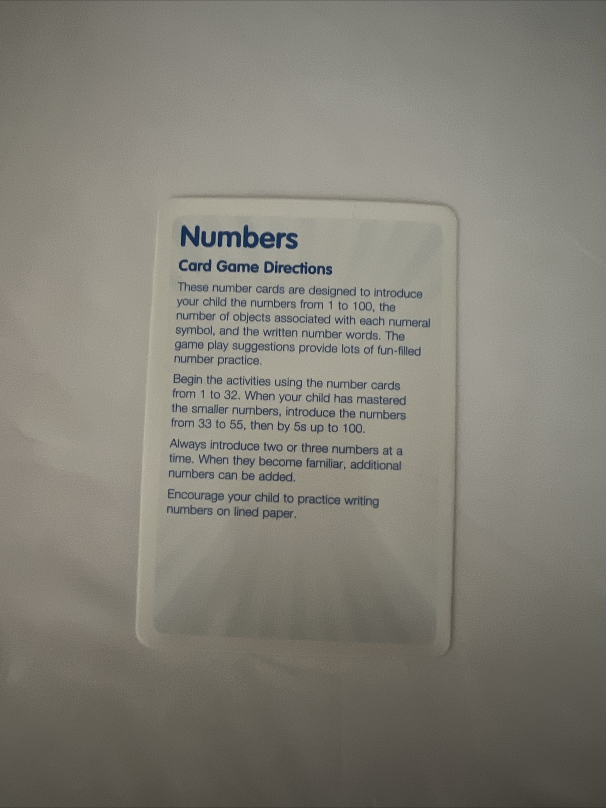 Bendon Number And Alphabet 36 each Flash Cards – Ages 3 & 4 – NEW