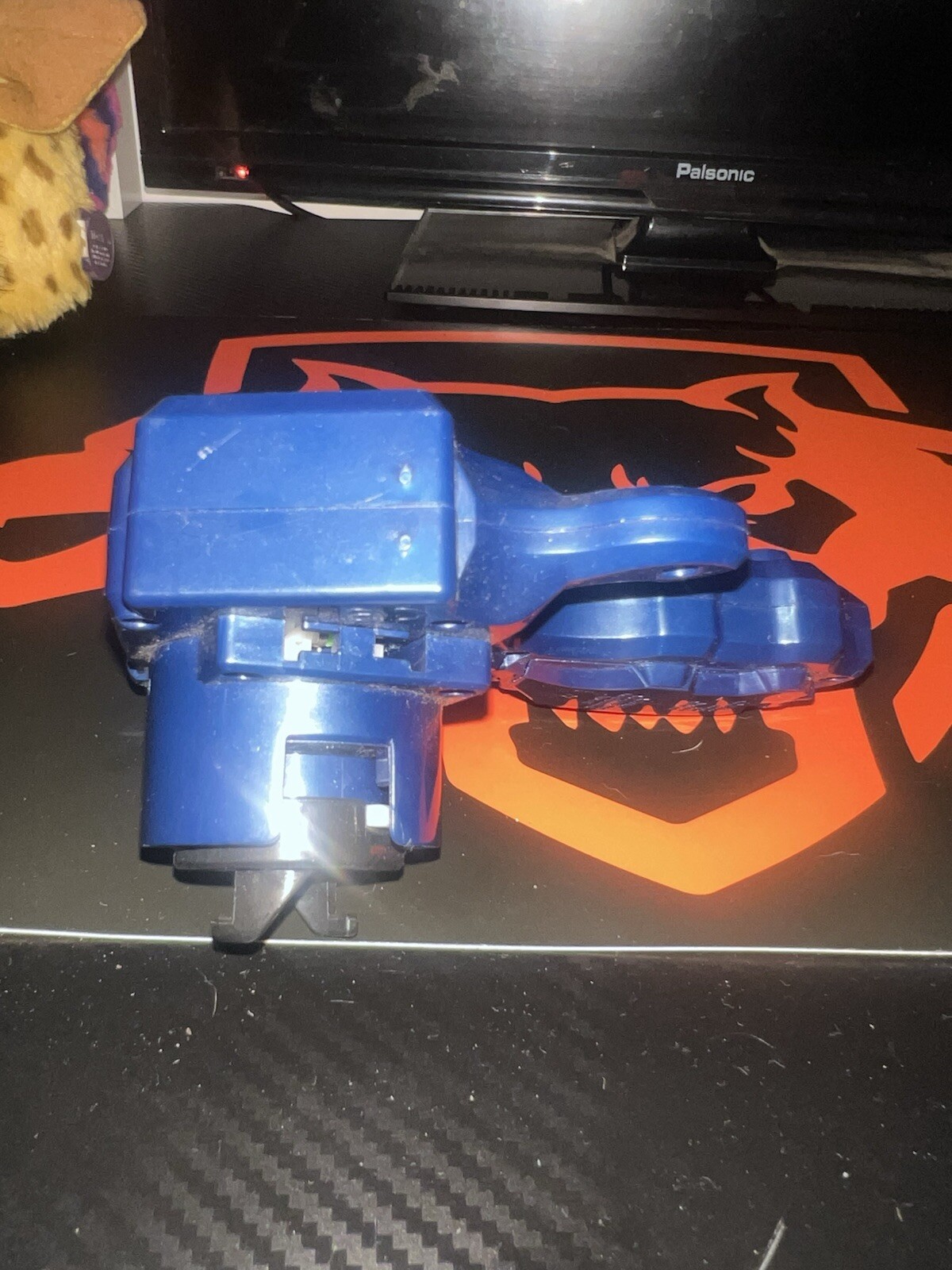 2010 Beyblade Metal Masters Electronic Rip Gauge Launcher Dark Blue