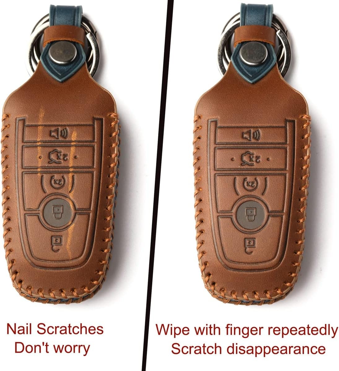 Key Fob Cover Compatible with Ford Fusion F-150 Edge Explorer Mustang Lincoln…