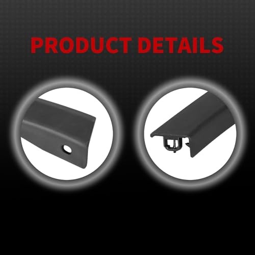 2PCS Front Bumper End Caps Compatible with RAV-Four 2016-2018 Textured Right
