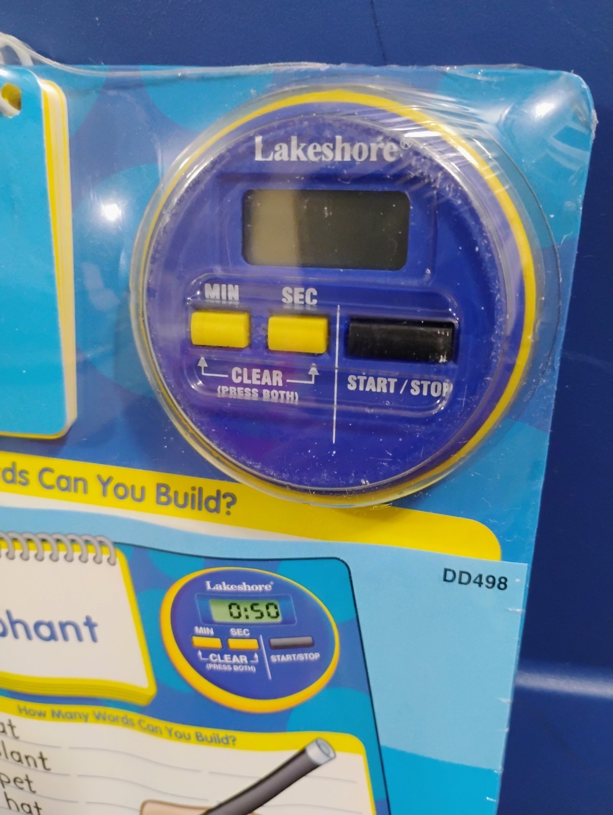 HTF NEW Vintage 2008 Lakeshore Beat the Clock Timer Word Building Game