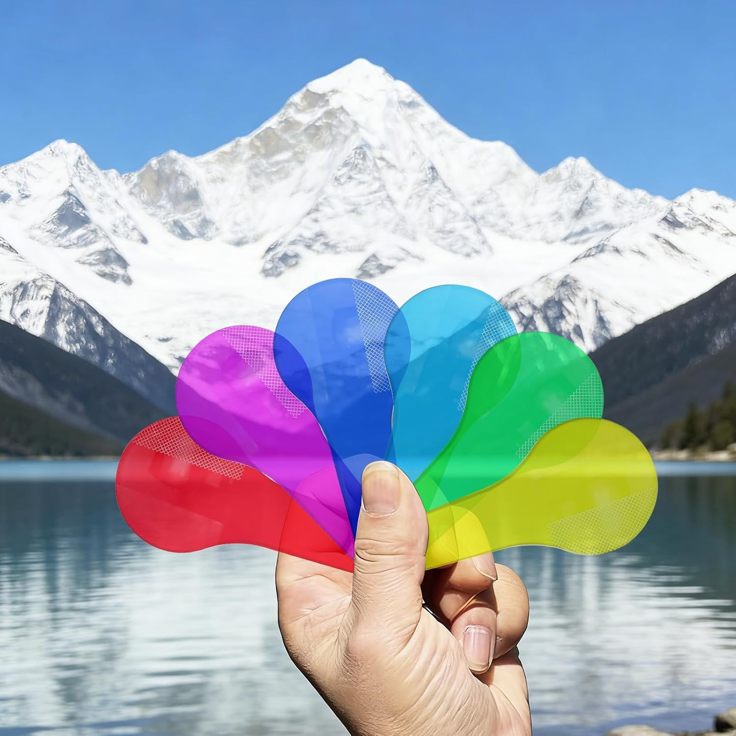 6Pcs Color Paddles,Transparent Optics Filter Plate Color Learning for Learning