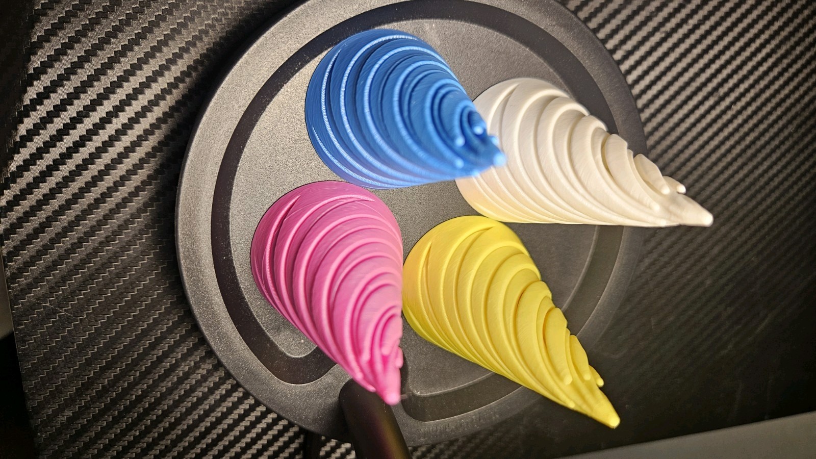 Fun cone fidget toy for kids and adults – All four multicolor