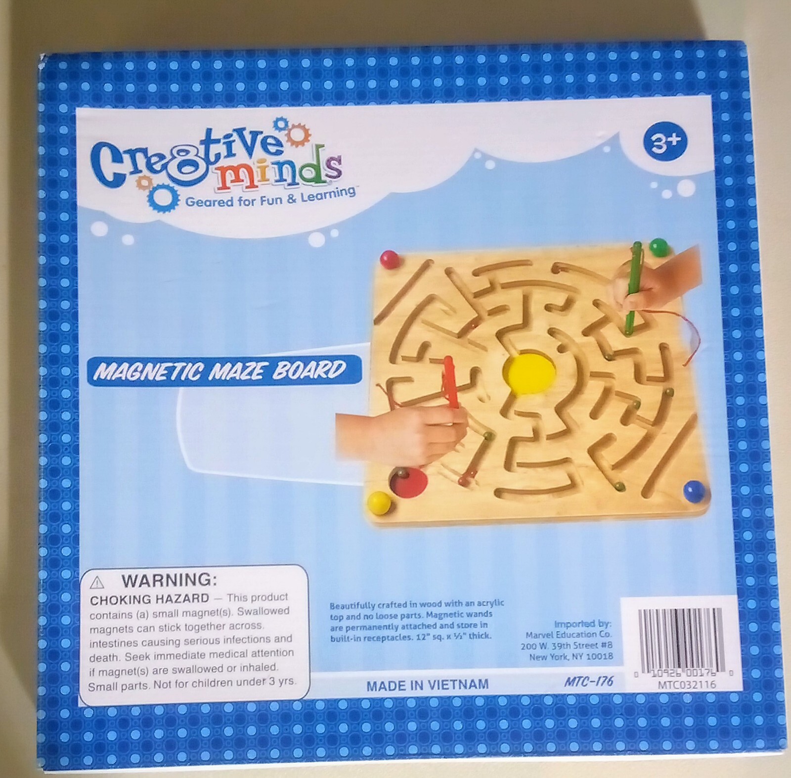 Cre8tive Minds Magnetic Maze Board Game Ages 3+ Two Players