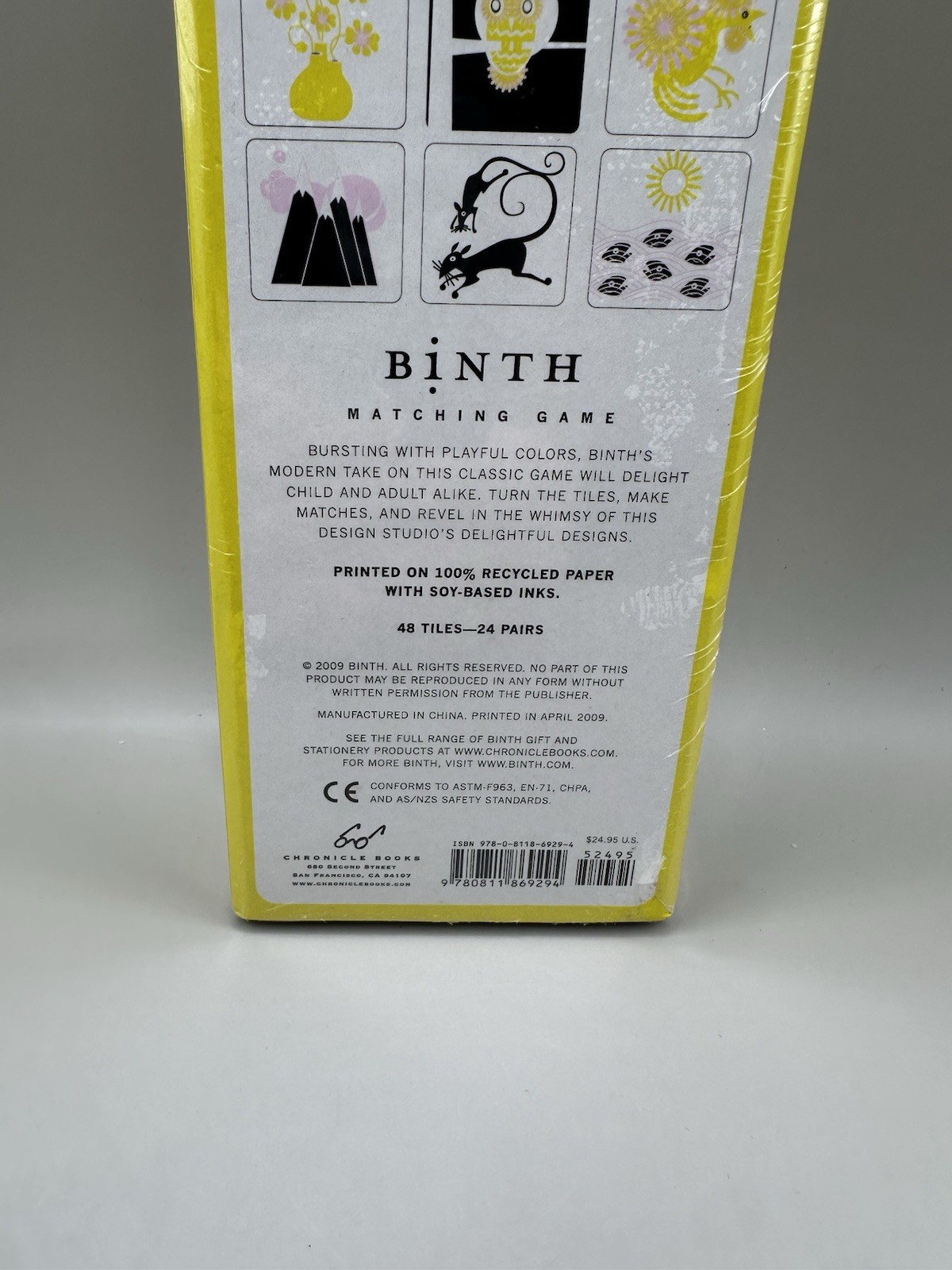 Binth Matching Game Children And Adults Colorful NEW Old Stock 2009