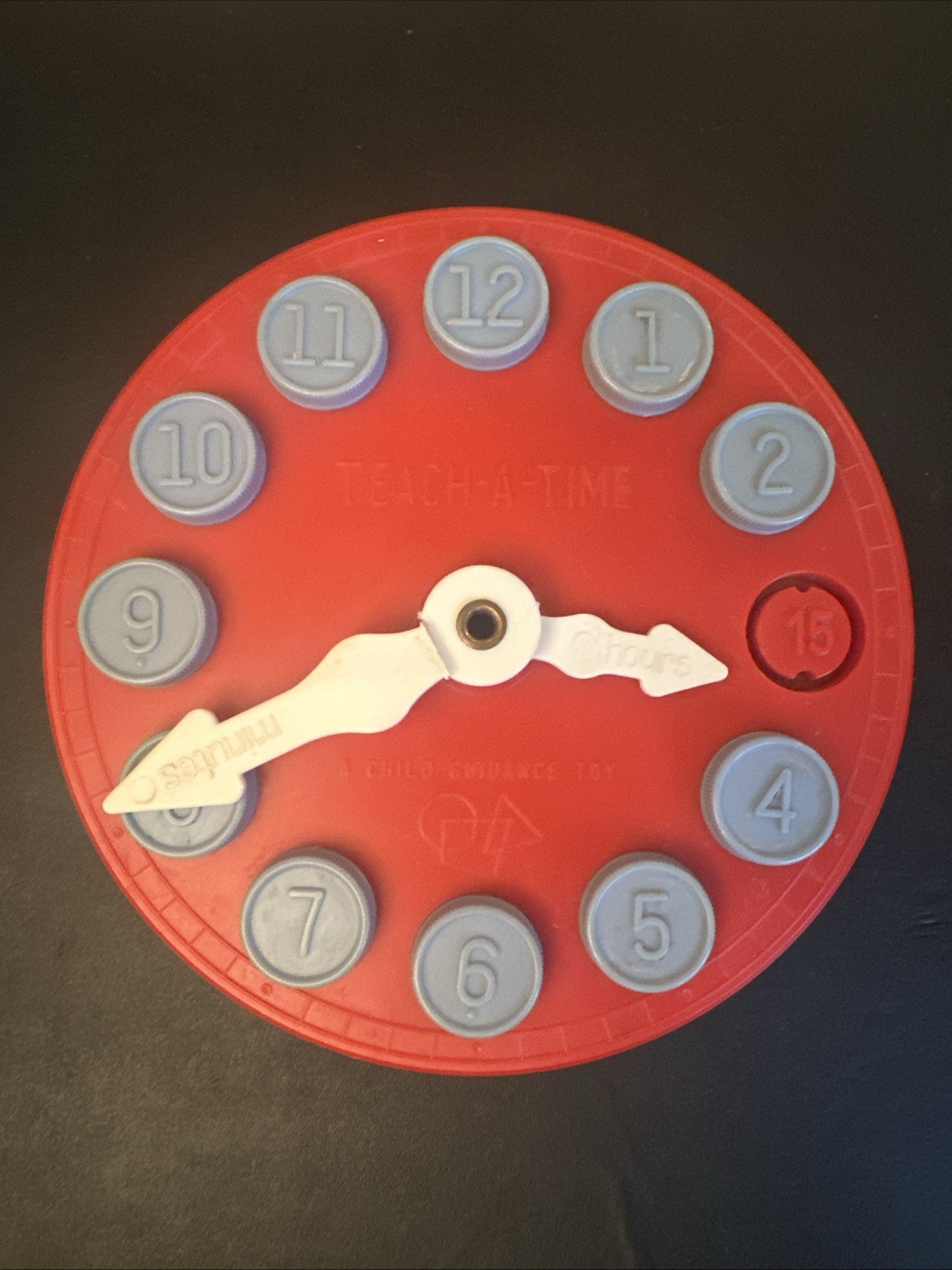 Vintage Teach-A-Time Puzzle Clock Educational Toy – A Child Guidance Toy Used