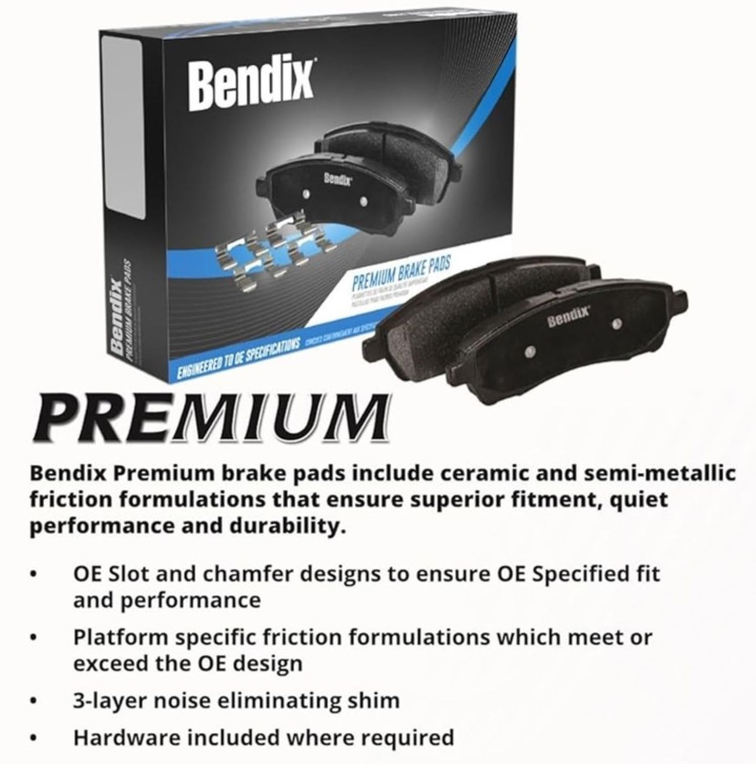 Bendix Premium Ceramic Brake Pads For Ford Edge Lincoln Mkx Mazda Cx Series