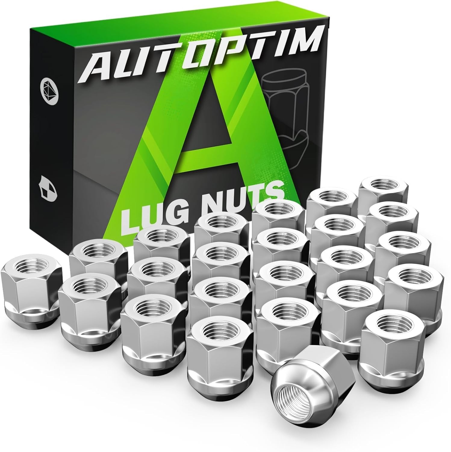 24PCS M14X1.5 Open End Lug Nuts – Replacement for Chevy Silverado 1500 Tahoe, Fo