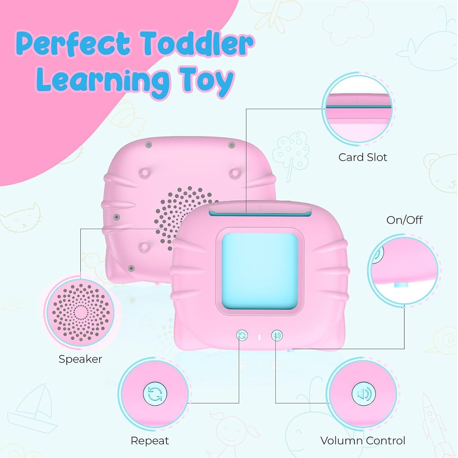 Engaging ABC Flash Cards with Rechargeable Reader – Perfect for Toddlers 2-6
