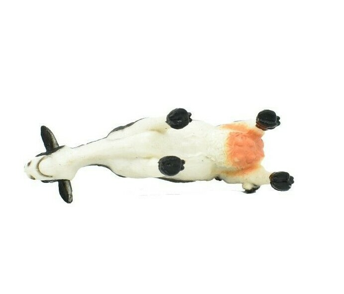Cow, Holstein Realistic Small Toy Model Plastic Replica Farm Animal, 2.25″ F4261