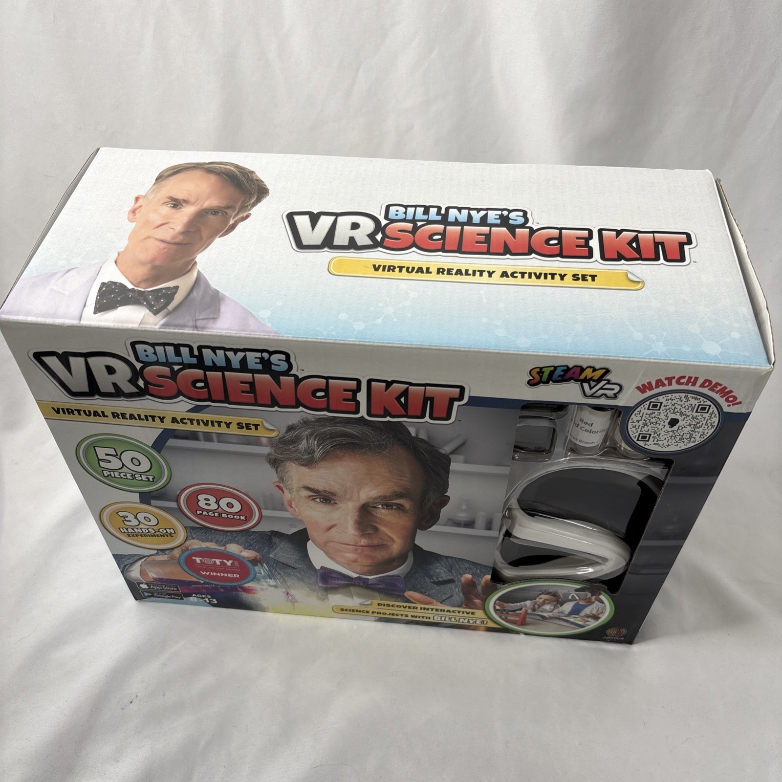 Abacus Bill Nye’s VR Science Kit Virtual Reality Activity Set 50Pc New Open Box