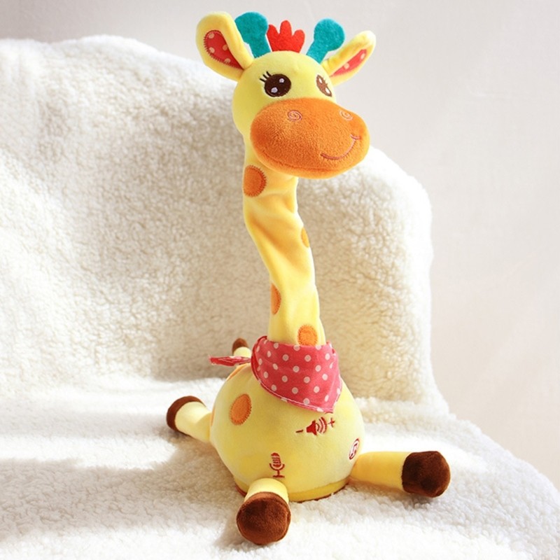 Musical Giraffe Plush Toy With Adjustable Volumes For Child Entertainment