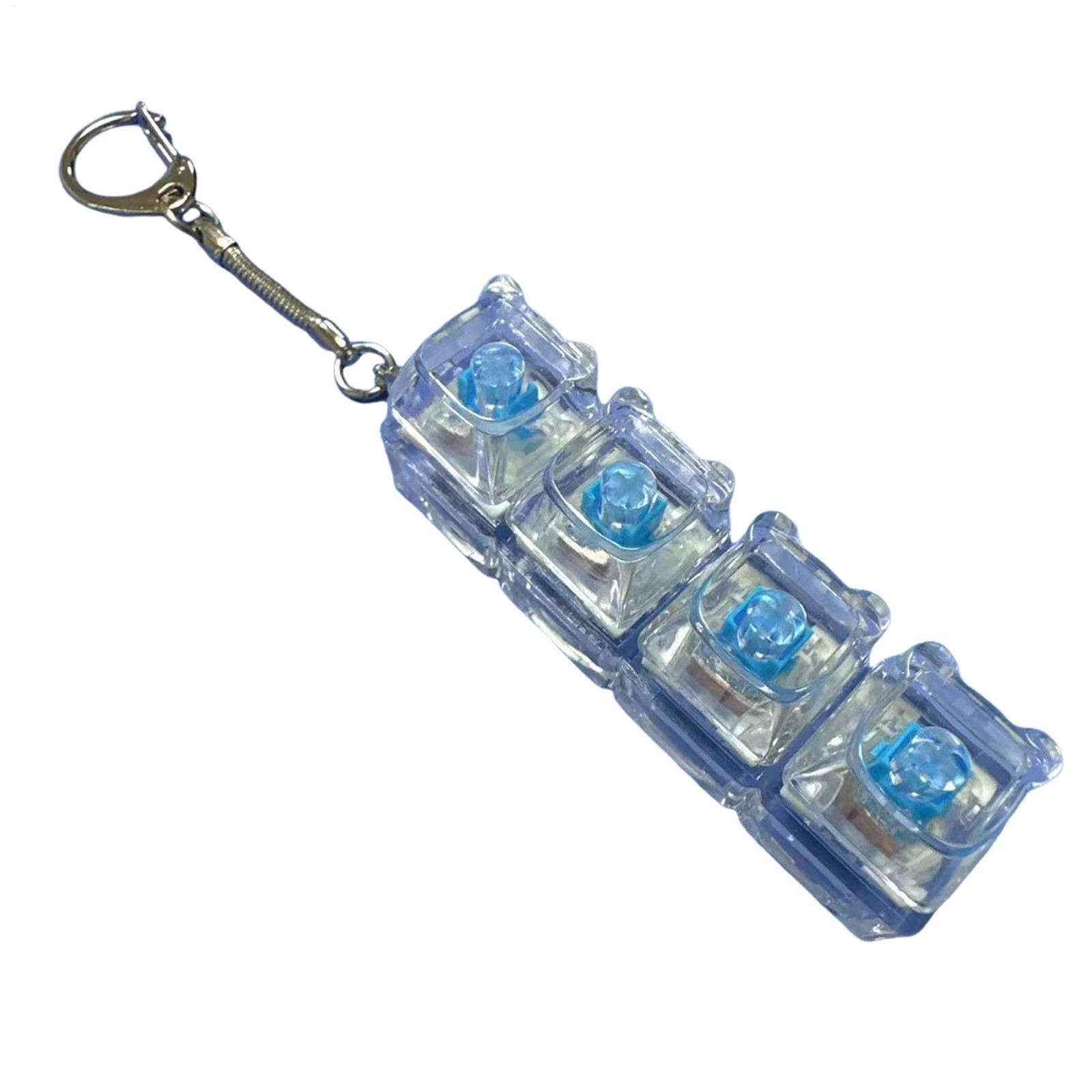 Light Up Keyboard Fidget Toy Transparent Colorful Lights Clicker For Boys Girls
