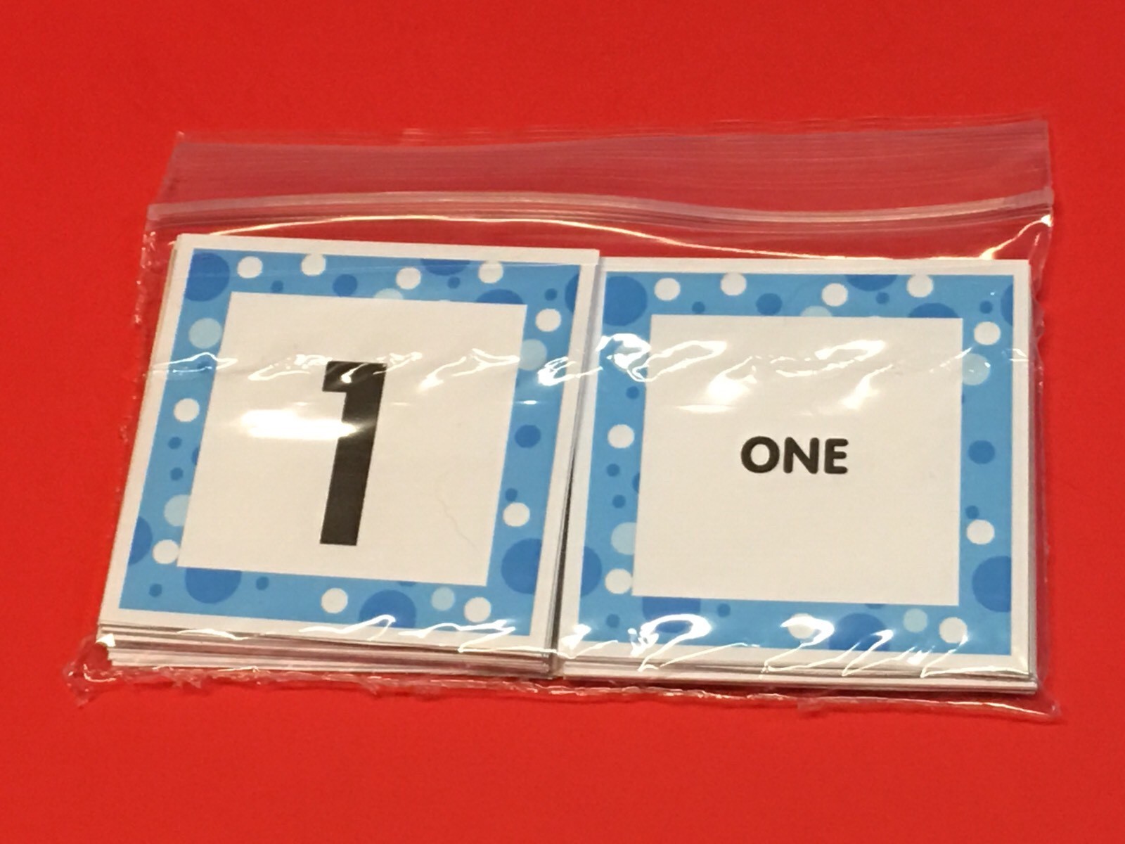 Number Words 0-29 Match – 52 cards- Laminated Cards Set Homeschool Pre-k