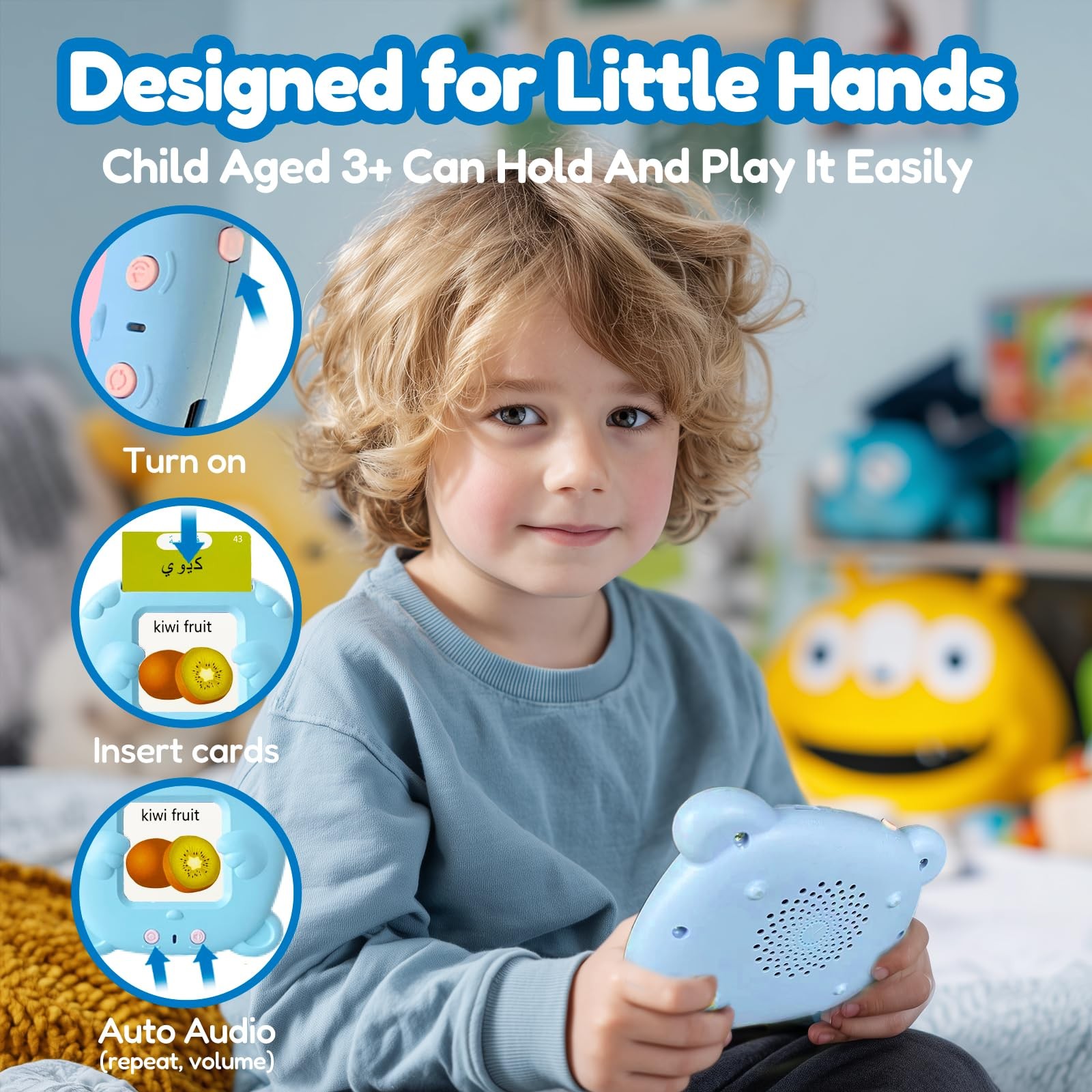 Bilingual Talking Flash Cards for Kids – Arabic English Flashcards Children A…