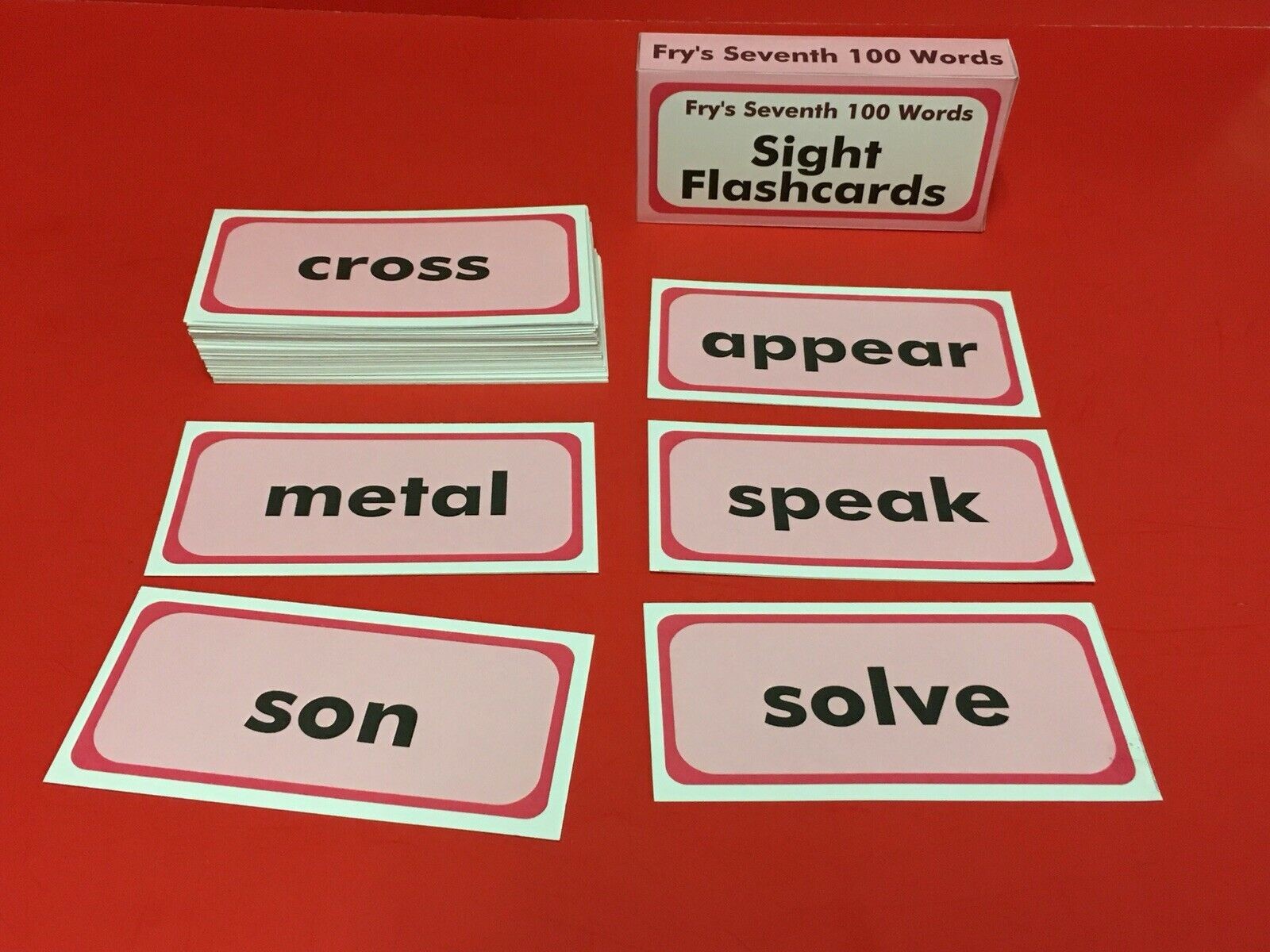 Fry’s Seventh Hundred Words – PRINTED & UNCUT – Sight Word Flash Cards