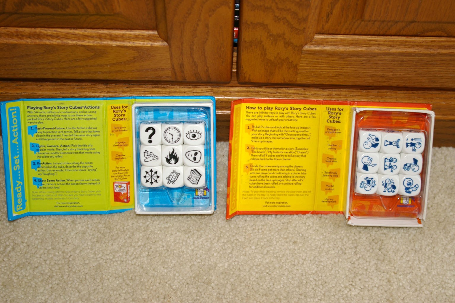 Gamewright Rory’s Story Cubes Creative Story Generator Lot Original/Action Dice
