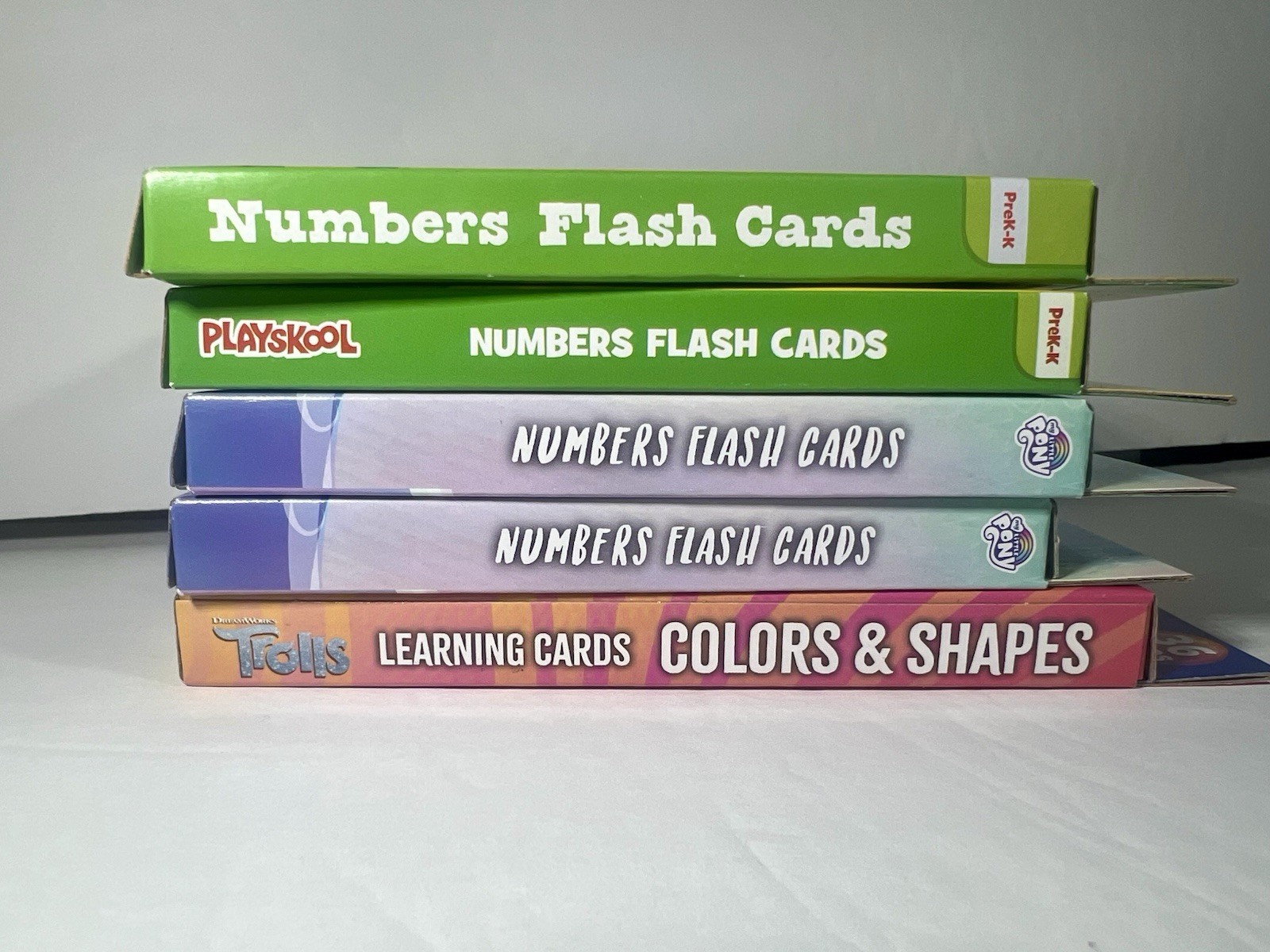 Colors and Shapes and Numbers Learning Flash Cards Learning Cards Lot of 5