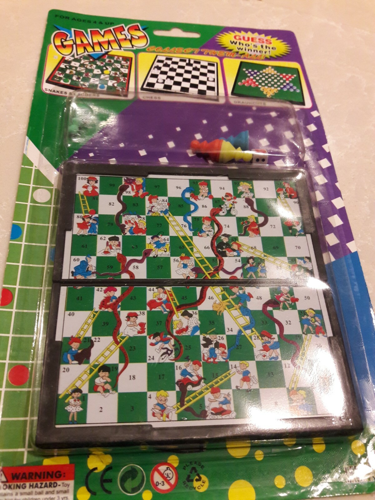 MINI MAGNETIC TRAVEL BOARD GAMES -DRAUGHTS, SNAKES & LADDERS, & CHESS. NEW