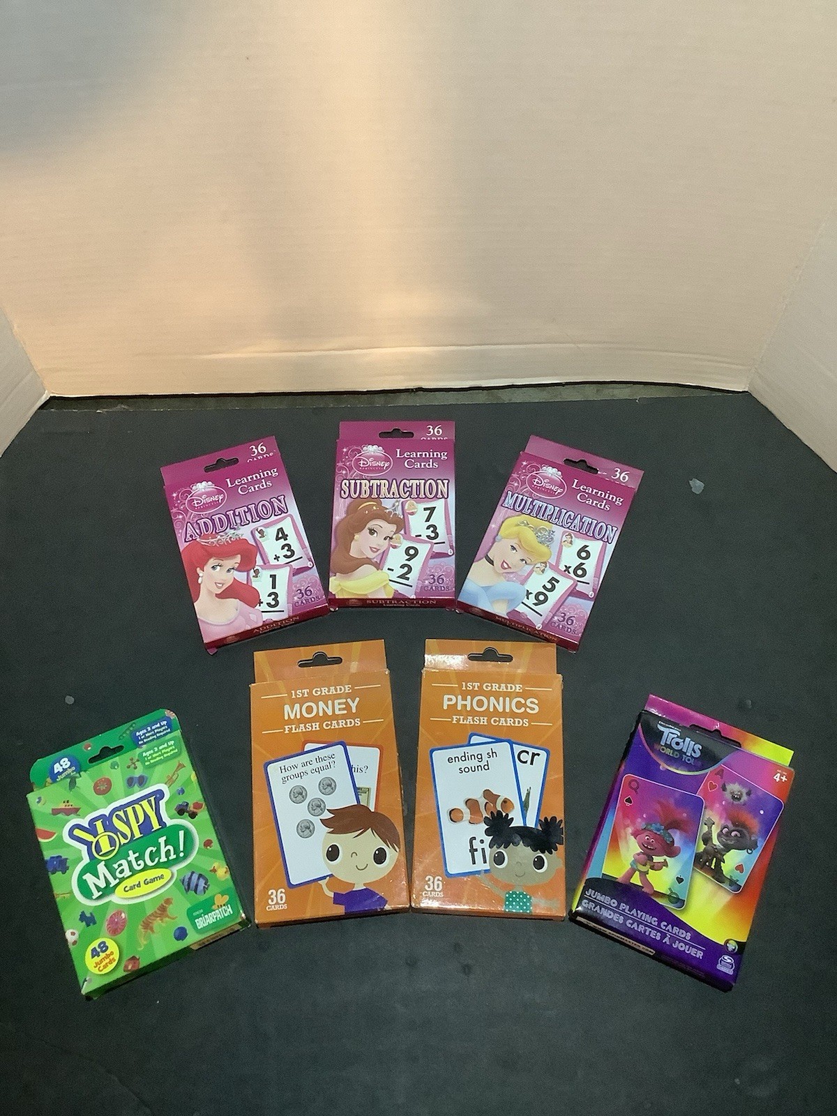 Lot of Seven Educational Card Games for Ages 3+