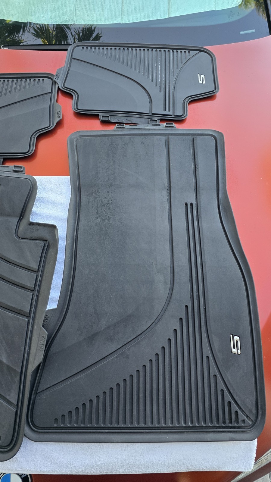 Genuine BMW M5 All Weather Floor Liners Full Set 82112453784