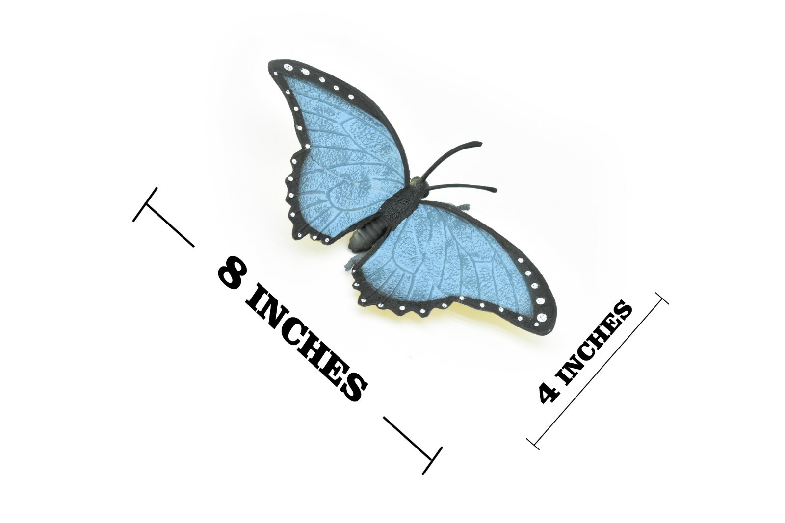 Butterfly, Blue Morpho, Realistic Very Nice Rubber Replica 8″ CWG86 B153