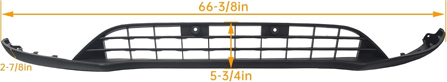 Front Bumper Valance Lower Grill Compatible with 2015-2018 Ford Focus W/O