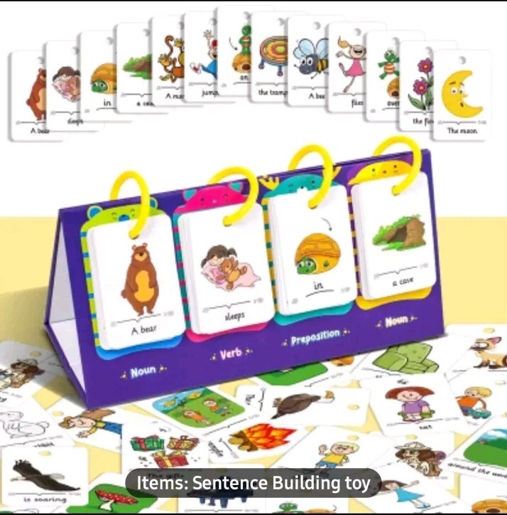Educational Sentence Building Toy Speech Learn to Read for KIDS Phonics Games