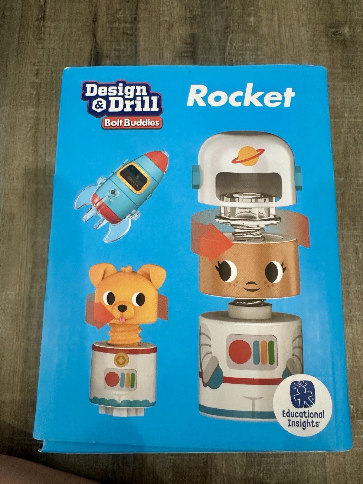 Educational Insights Design & Drill Bolt Buddies Rocket Take Apart Toy with…