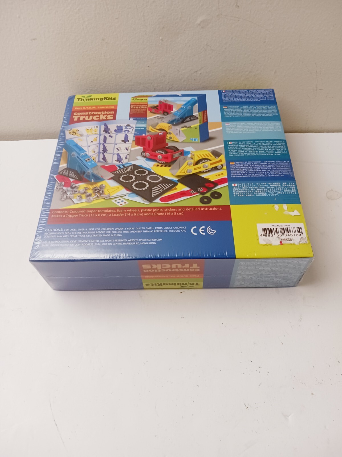 4M Thinking Kits STEM Learning Construction Trucks Building Set Brand New