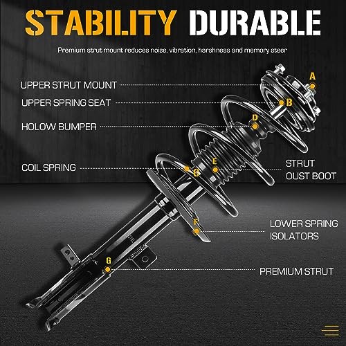 Front Complete Strut Spring Assembly Shock Absorbers Fit for Dodge Caliber