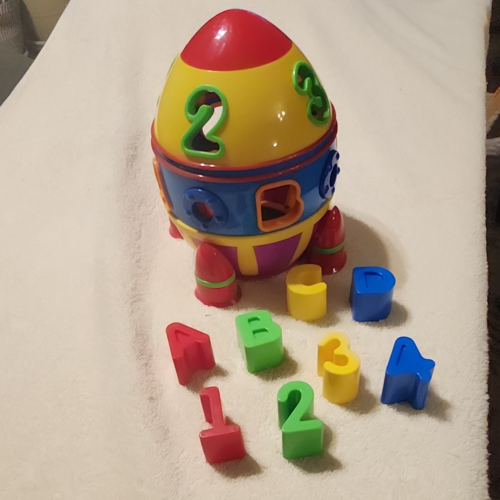 The Early Learning Journey Rocket Shape Sorter Alphabet & Numbers