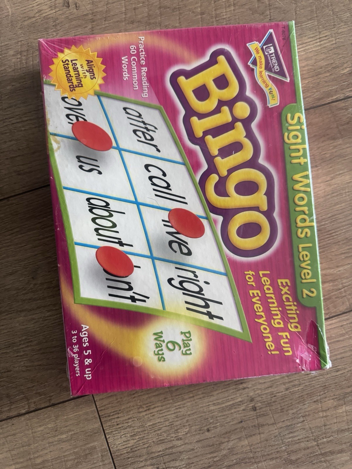 Trend Enterprises Sight Words Level 2 Bingo Game Practice Reading Play 6 Ways
