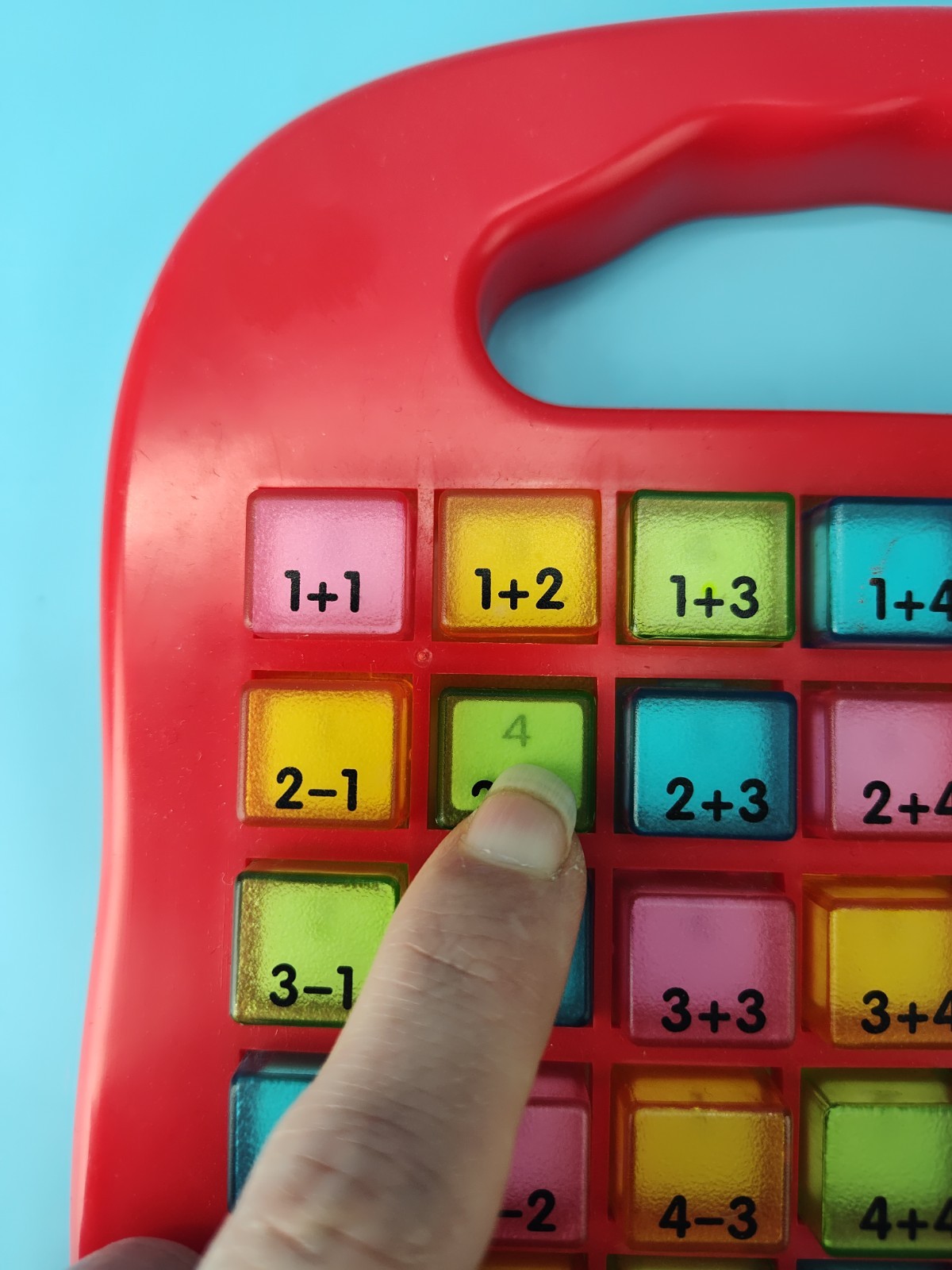 Push & Learn Colorful Math Addition / Subtraction Educational Learning Toy