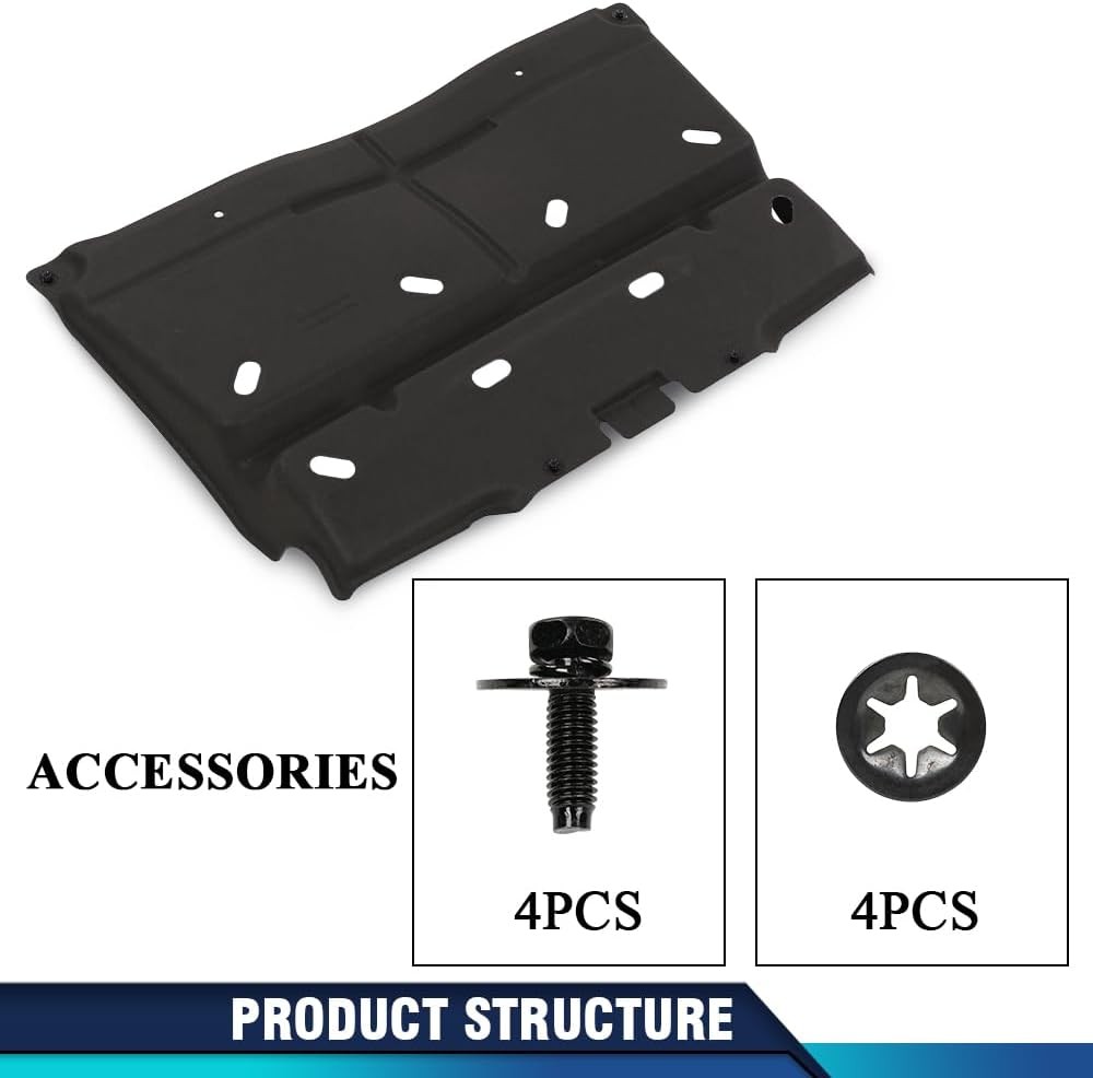 PIT66 Engine Splash Shield Compatible with Ford F150 2015-2020 with Gasoline
