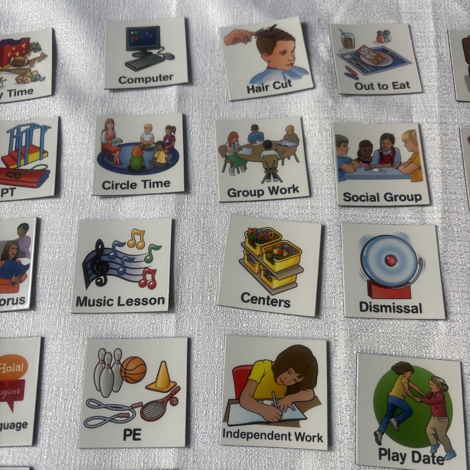 Autism Magnet schedule 132 Piece Set
