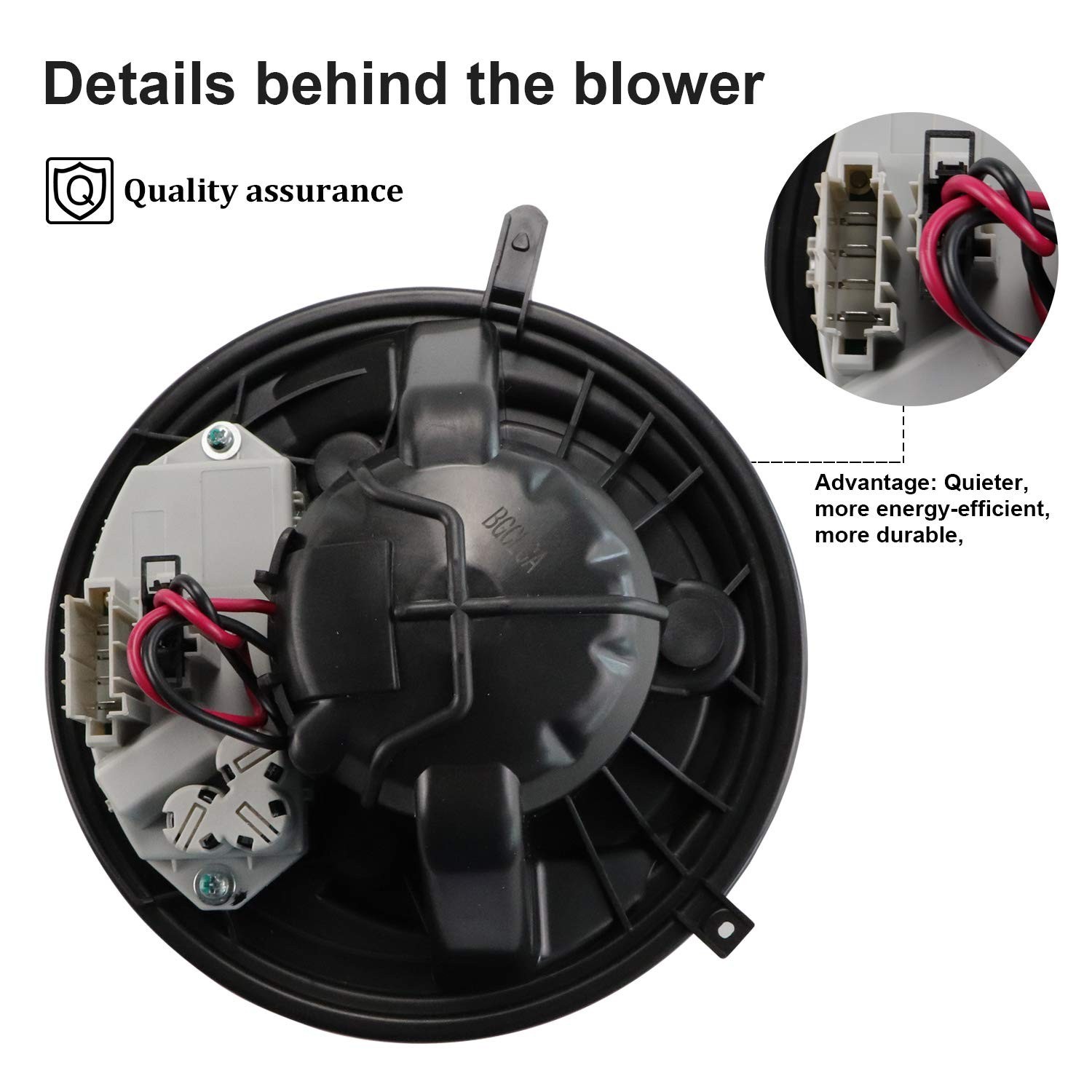 Blower Motor HVAC Blower Motor Assembly for 2008-2013 128i/135i, 2007-2013 32…