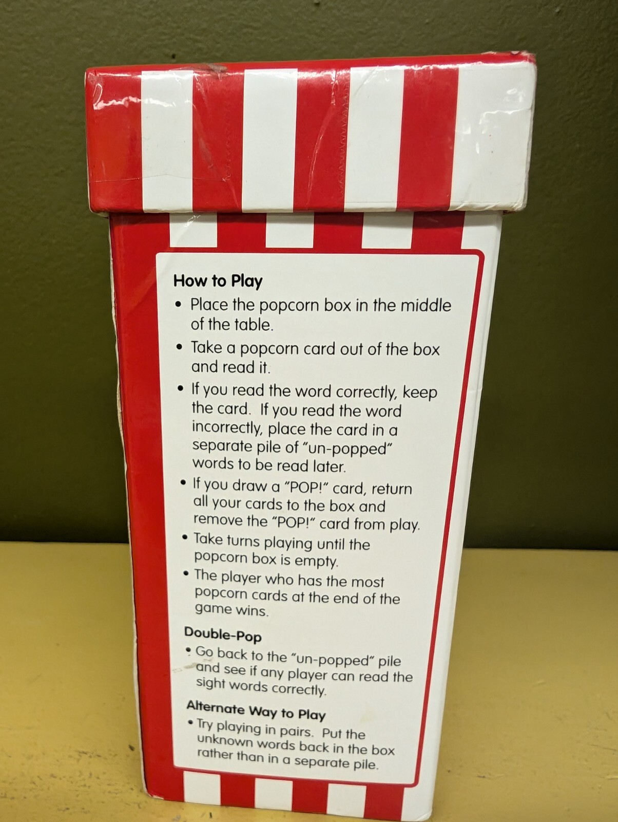 Pop For Sight Words Learning Resources 2-4 Players Ages 5+